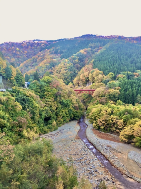 長野県高山村「松川渓谷」をドローン撮影しました